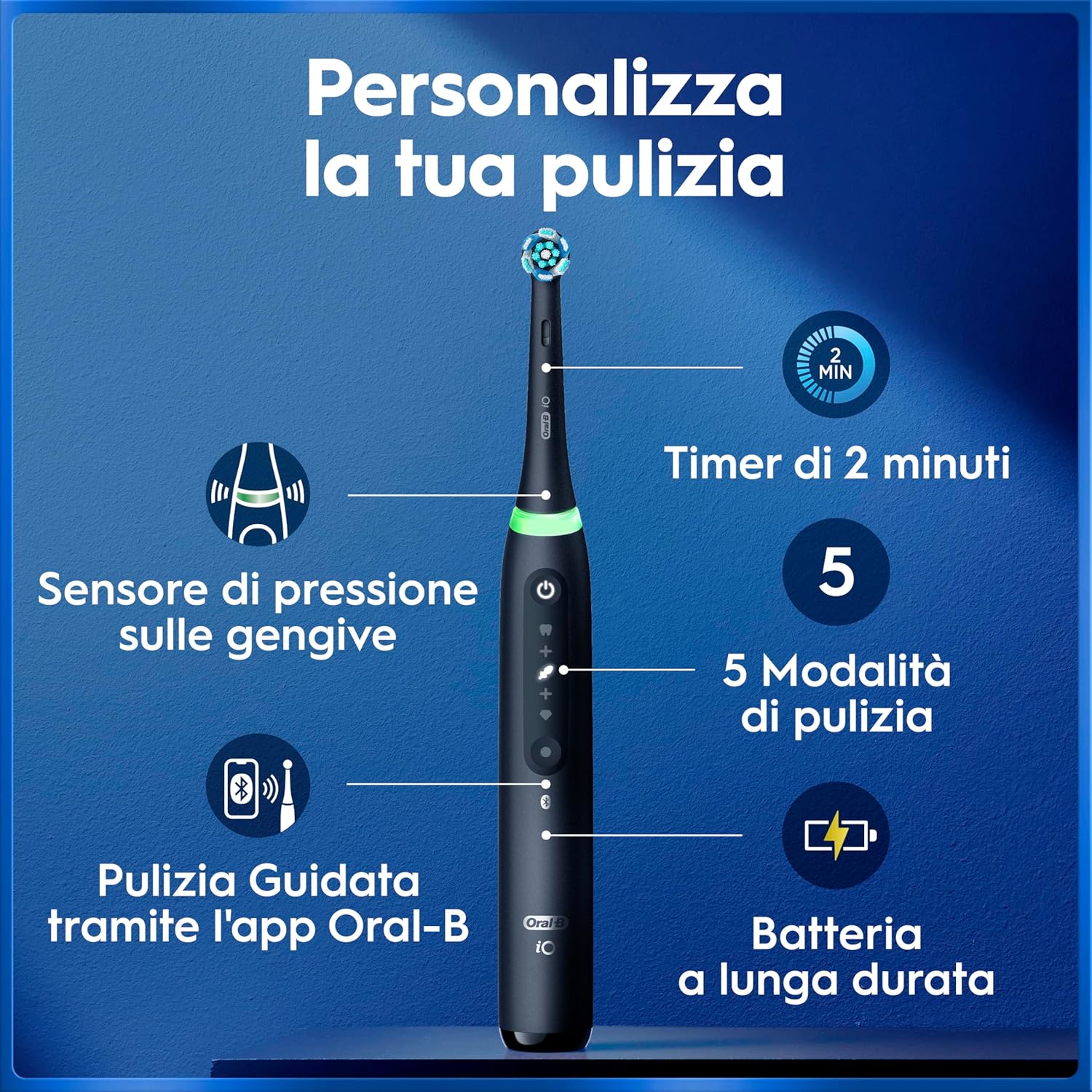 Detalle 1 de Oral-B iO 5N spazzolino elettrico 1 testina 🪥