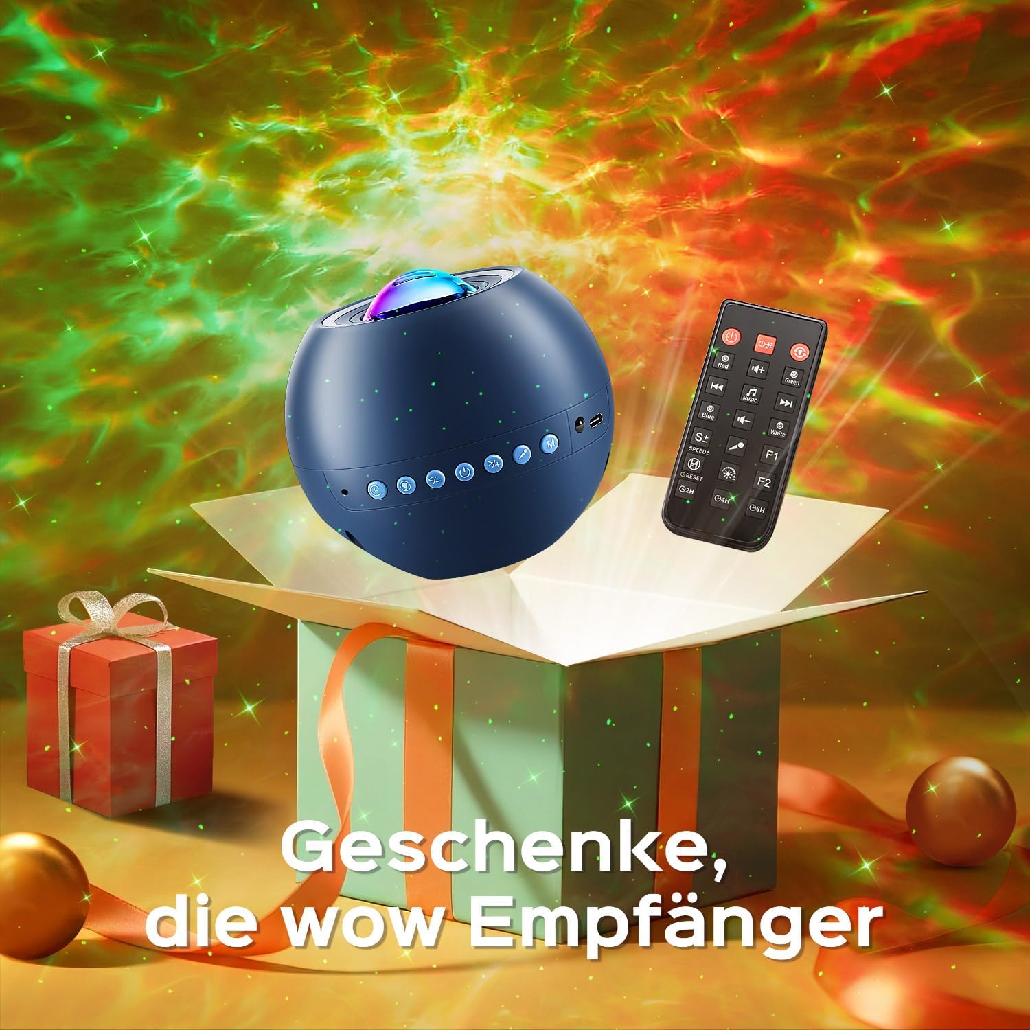 Thumbnail 6 de One Fire Sternenhimmel Projektor – 15 Farben, 15 Einschlaflieder, Bluetooth & Fernbedienung