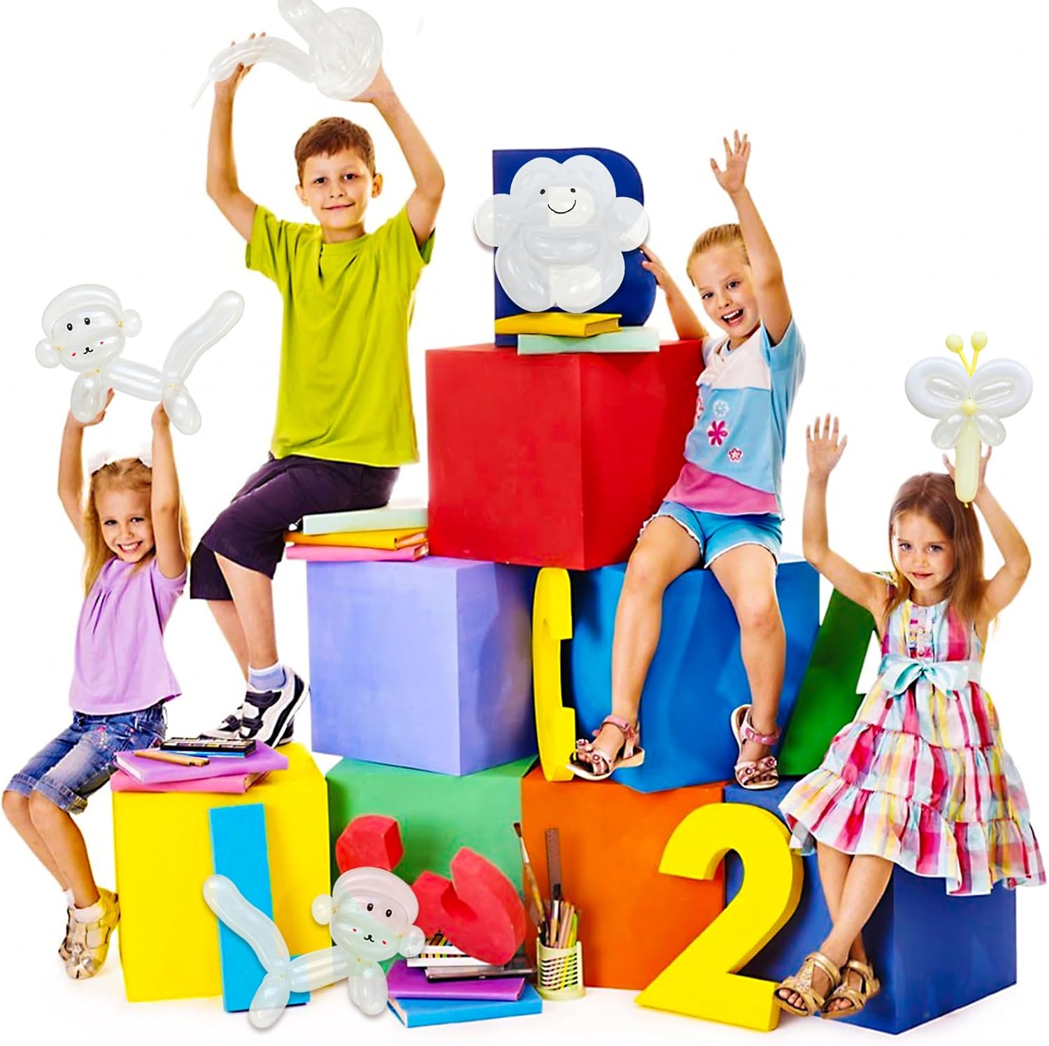 Thumbnail 6 de LXZFCRG 260 Clear Skinny Balloons 🎈