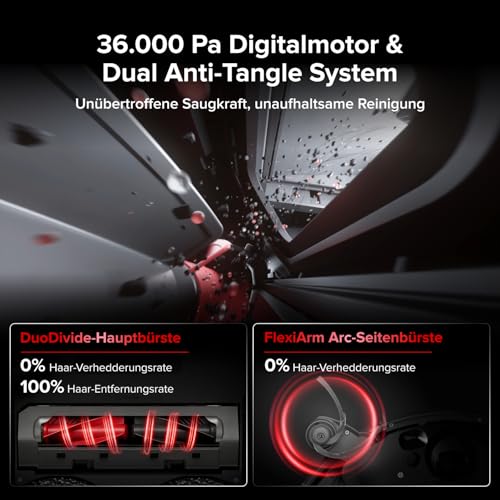 Detalle 2 de roborock Saros 20 Saugroboter mit Wischfunktion & angehbarem Wischmopp – zuverlässige Reinigung mit Intelligenz