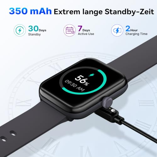 Thumbnail 8 de uaue Smartwatch mit integriertem GPS, 3ATM wasserdicht zum Schwimmen