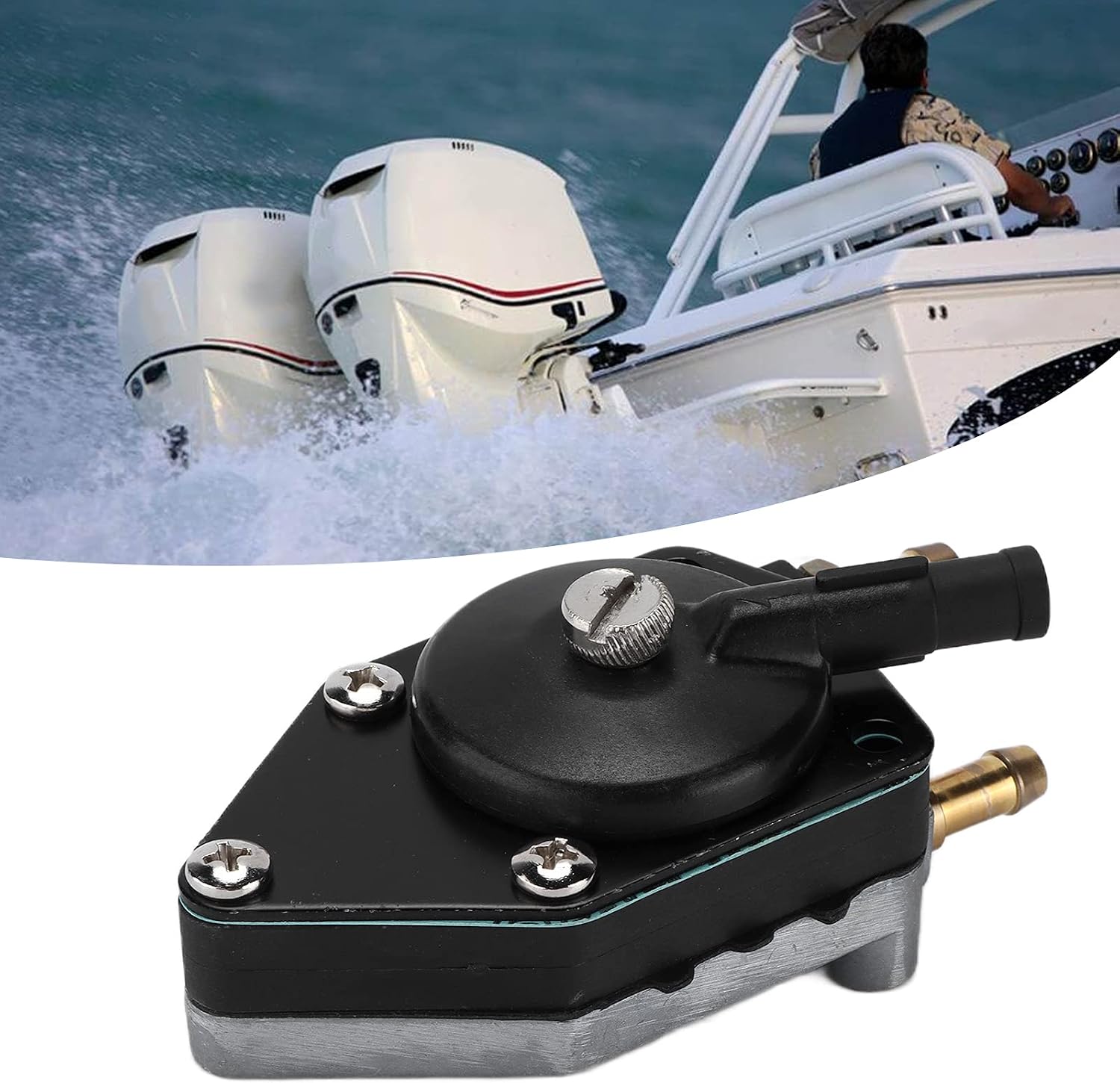 Detalle de Aramox bränslepump för utombordsmotor i metall, kompatibel med Evinrude 25–140 HK