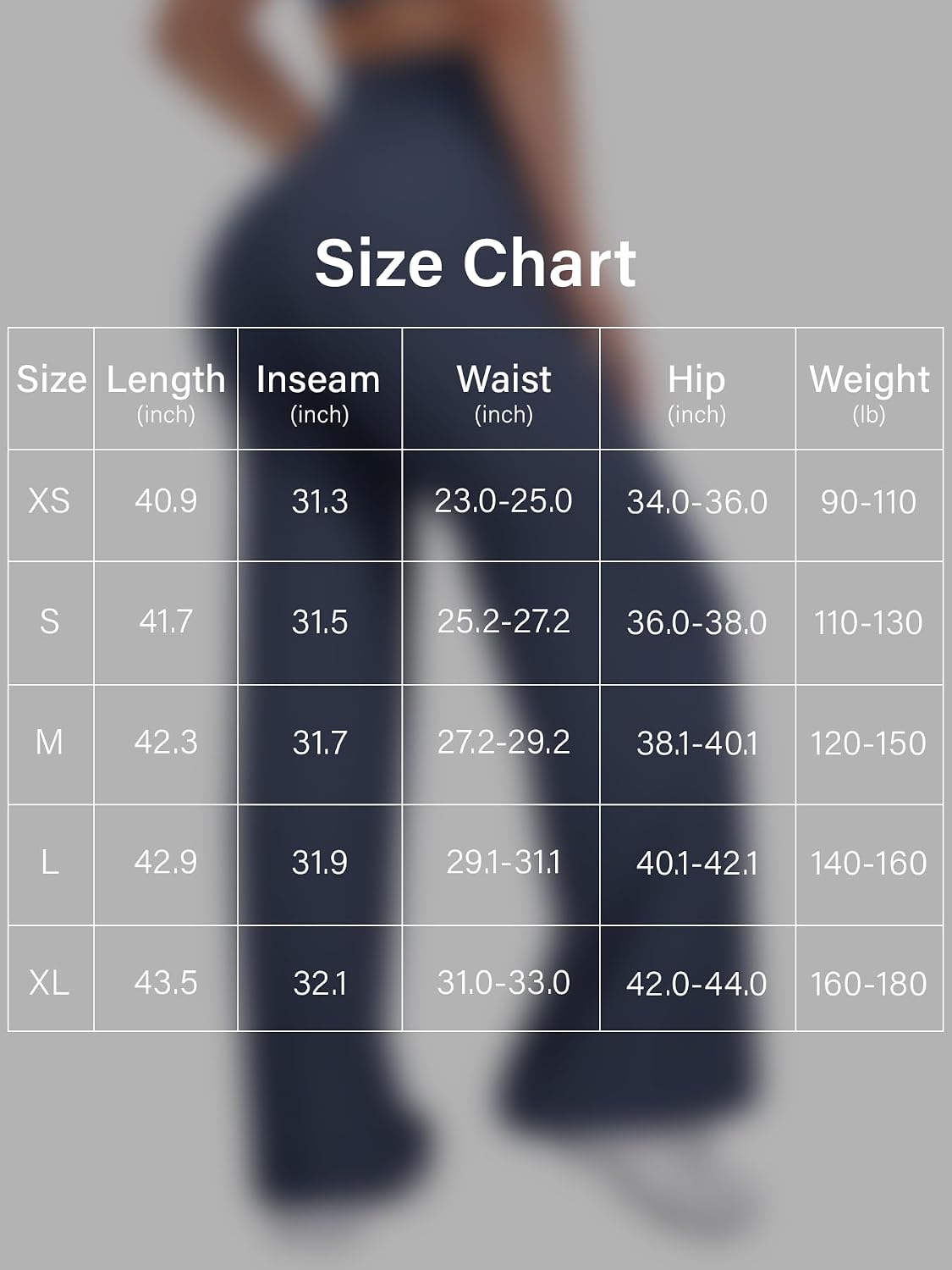 Detalle de VOYJOY Straight Leggings Bottoms Wide-Leg High-Waist Sweatpants (29"–35" Inseam)