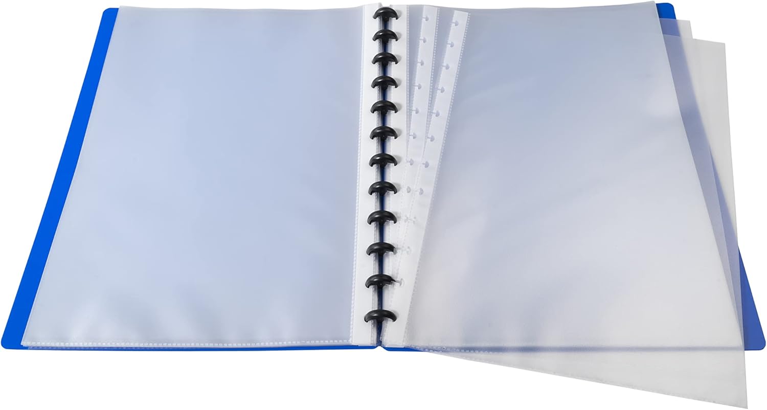 Thumbnail 5 de Exacompta 86362E — Protège-documents amovible à anneaux avec 30 pochettes grainées détachables (A4, bleu)