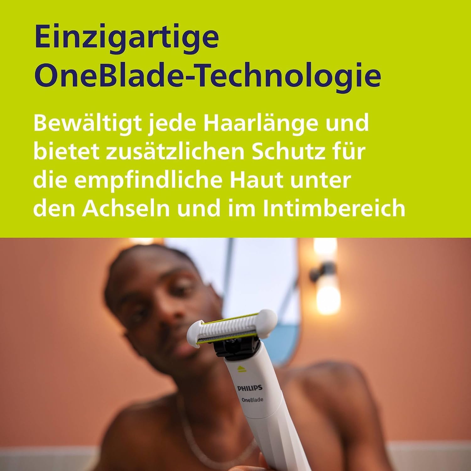 Detalle 2 de Philips OneBlade Intimate Intimrasierer 3 mm 🪒