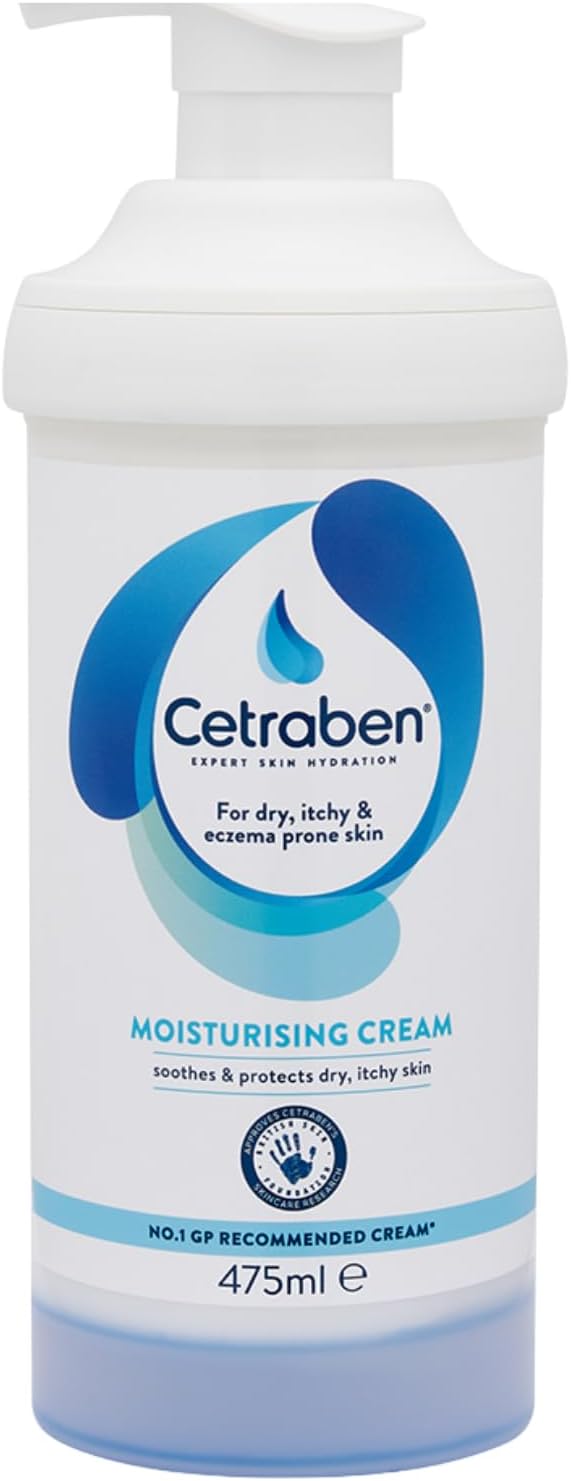 Imagen de Cetraben Moisturising Cream for Dry, Itchy, Sensitive & Eczema-Prone Skin (475ml) – Dermal Hydration and Protection en OfertitasTOP