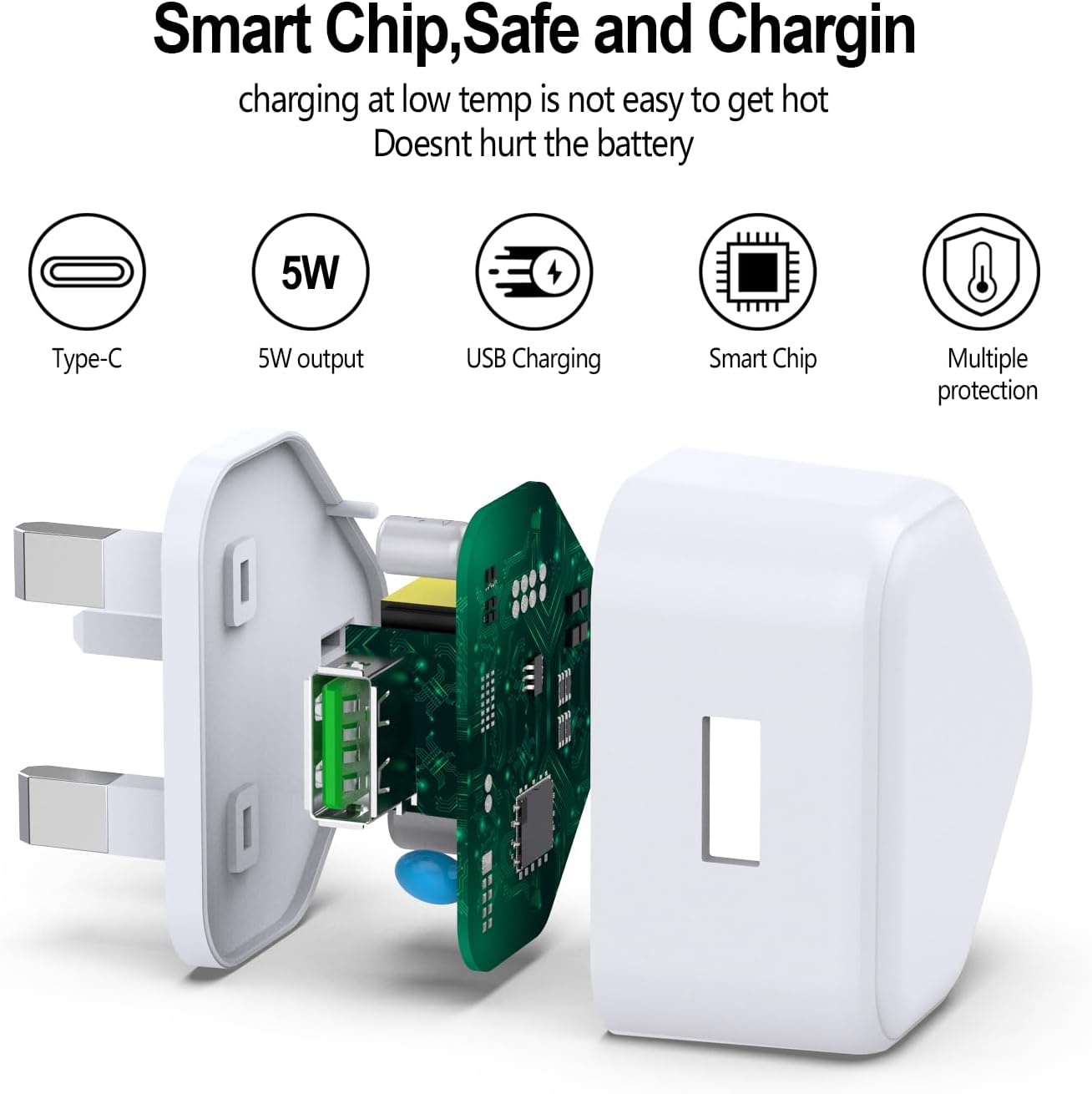 Thumbnail 1 de USB Charger Plug 5W 1A for iPhone