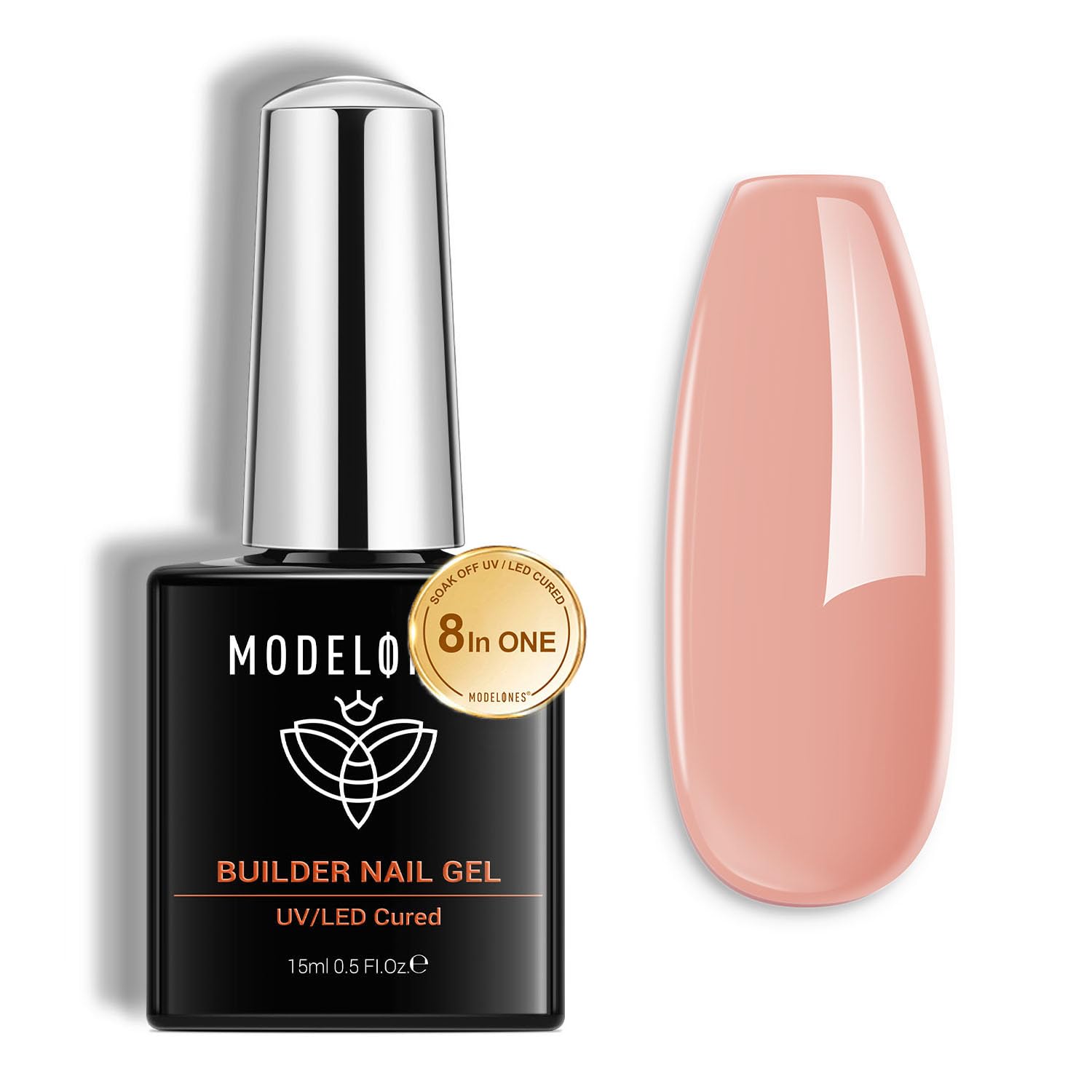 Detalle de modelones Aufbaugel 15 ml Rosa đź’…