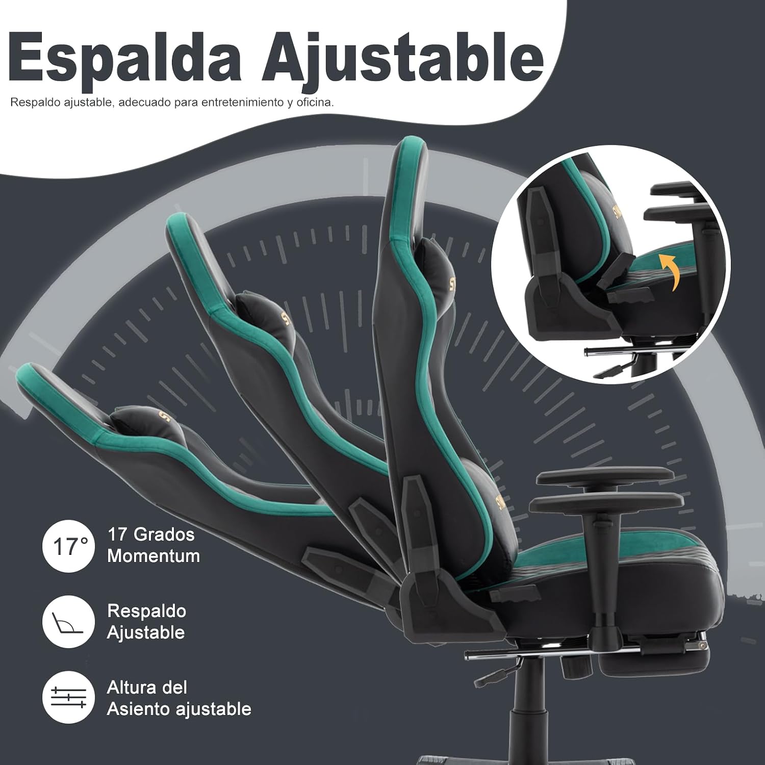 Thumbnail 5 de Symino Chaise Gamer Ergonomique Fauteuil