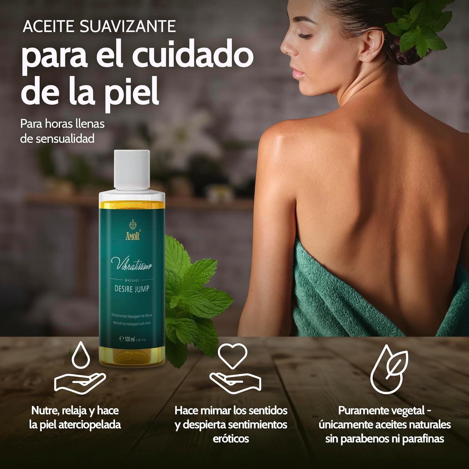 Thumbnail 2 de Desire Jump de Vibratissimo: Aceite refrescante y afrodisíaco 100ml 🌿