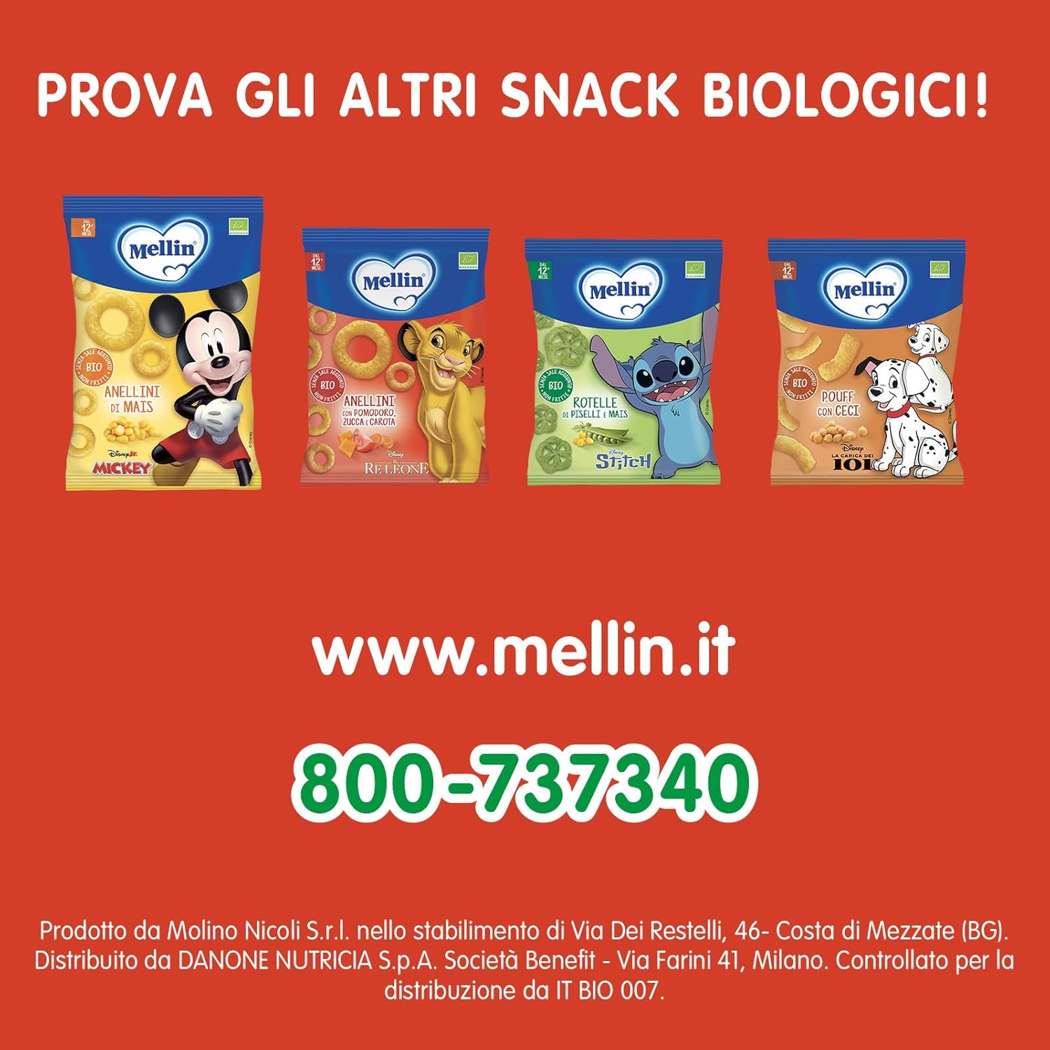 Thumbnail 5 de Mellin Anellini snack bio 90 g 🍪