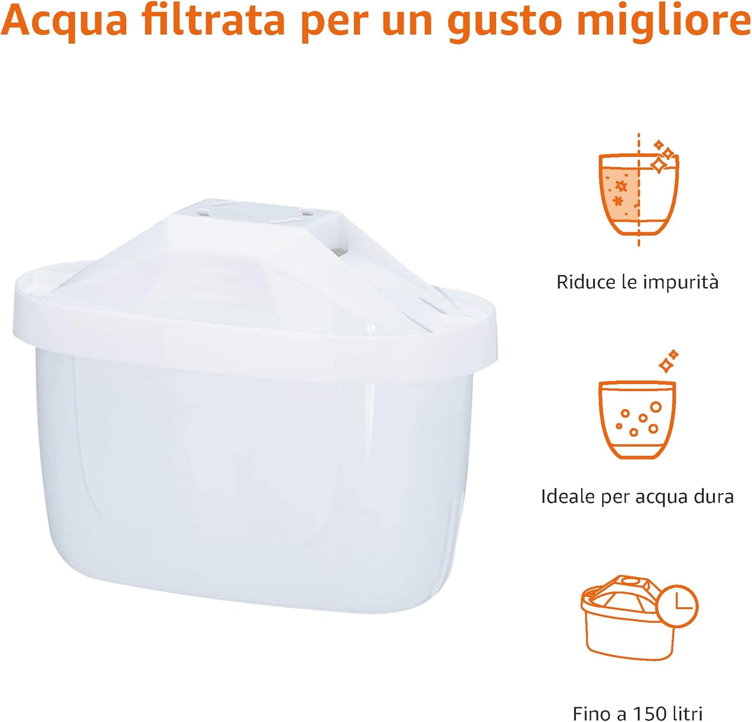 Thumbnail 1 de Amazon Basics Filtri per acqua da 3 pezzi: compatibili con BRITA e facili da usare