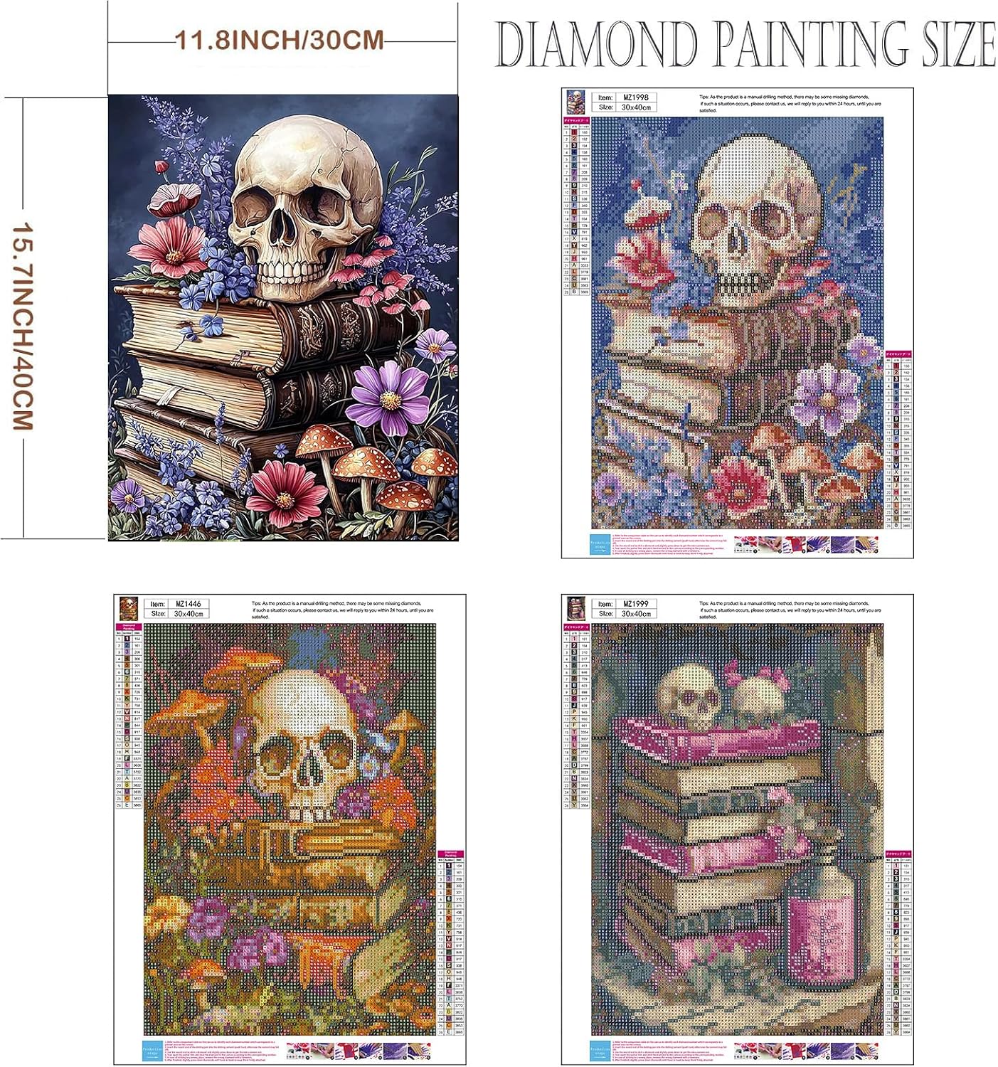 Detalle 2 de Axquilon Diamond Painting Kits, 12 x 16 Inches