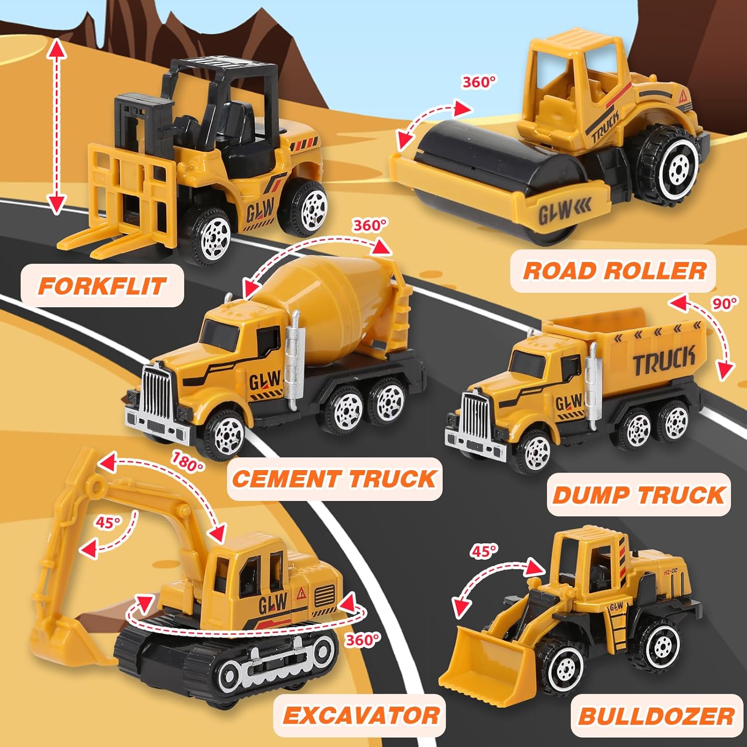 Detalle 2 de Naxudcoo Construction Truck Set for Ages 3–7 🚚