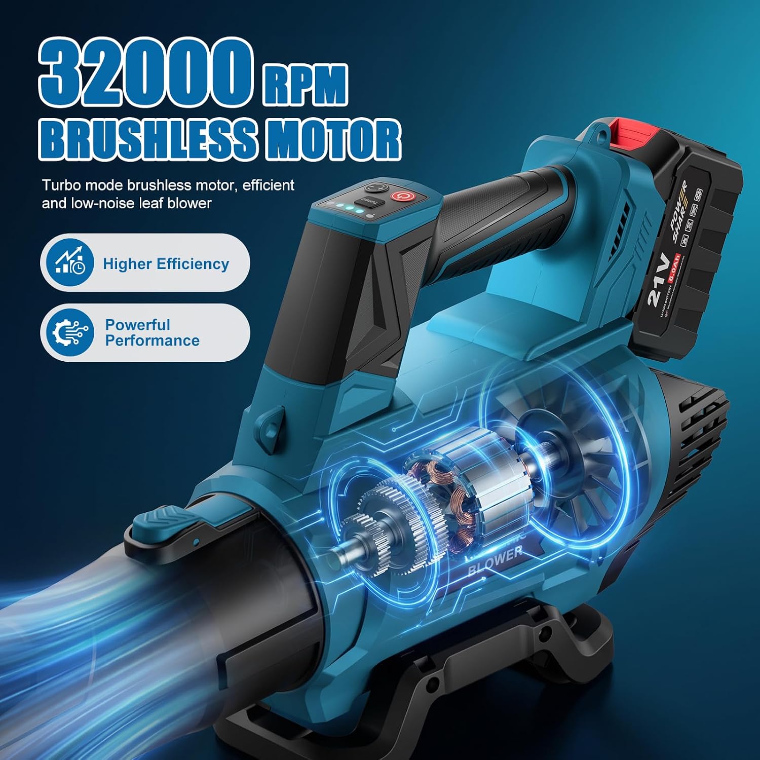 Detalle de Cordless Leaf Blower 650 CFM