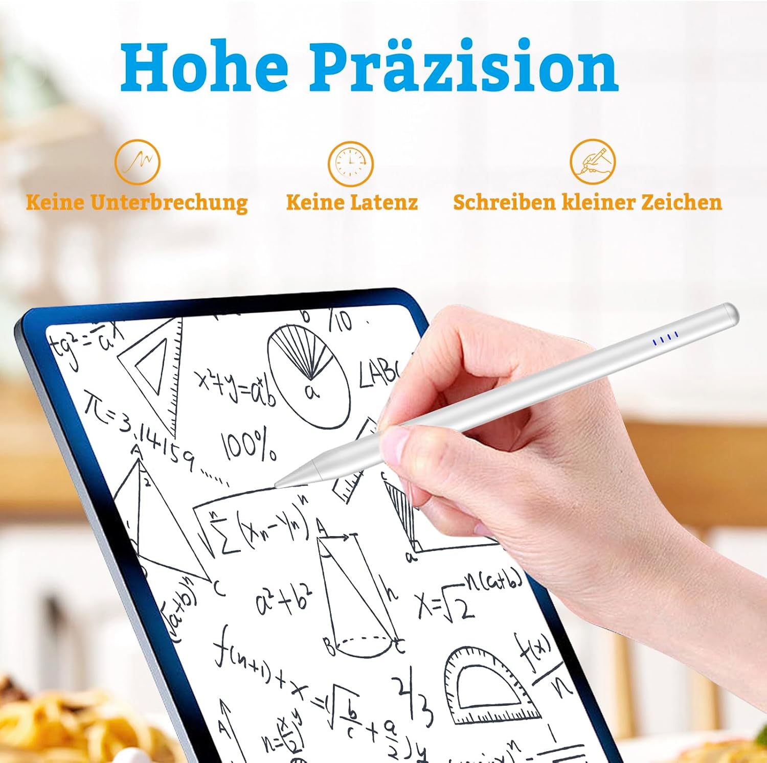 Thumbnail 3 de CMARS New Stift für iPad (2018–2026) mit Schnellladung, Neigungssensor & Palm Rejection (weiß)