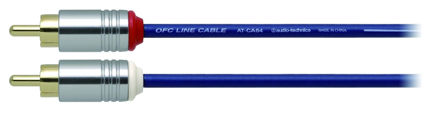 Detalle de オーディオテクニカ AT-CA64/2.0 OFC 車載用RCAオーディオケーブル 2.0m・二重シールド・90℃耐熱