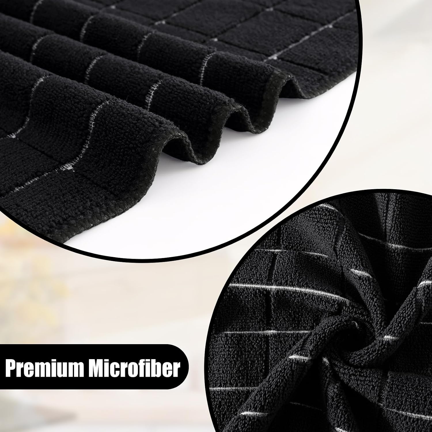 Thumbnail 1 de Homaxy Microfiber Kitchen Towels and Dishcloths Set — 20 Pack, Ultra-Absorbent & Non-Scratch