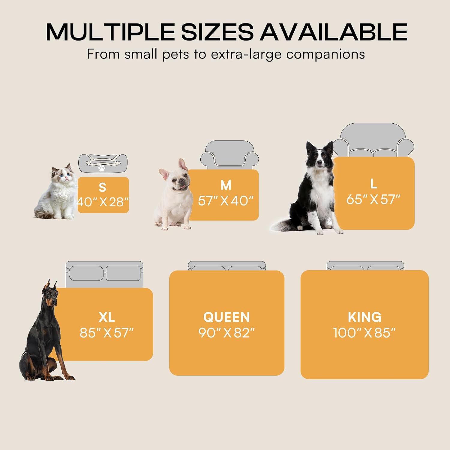 Thumbnail 6 de Luciphia Waterproof Pet Blanket 85 x 57