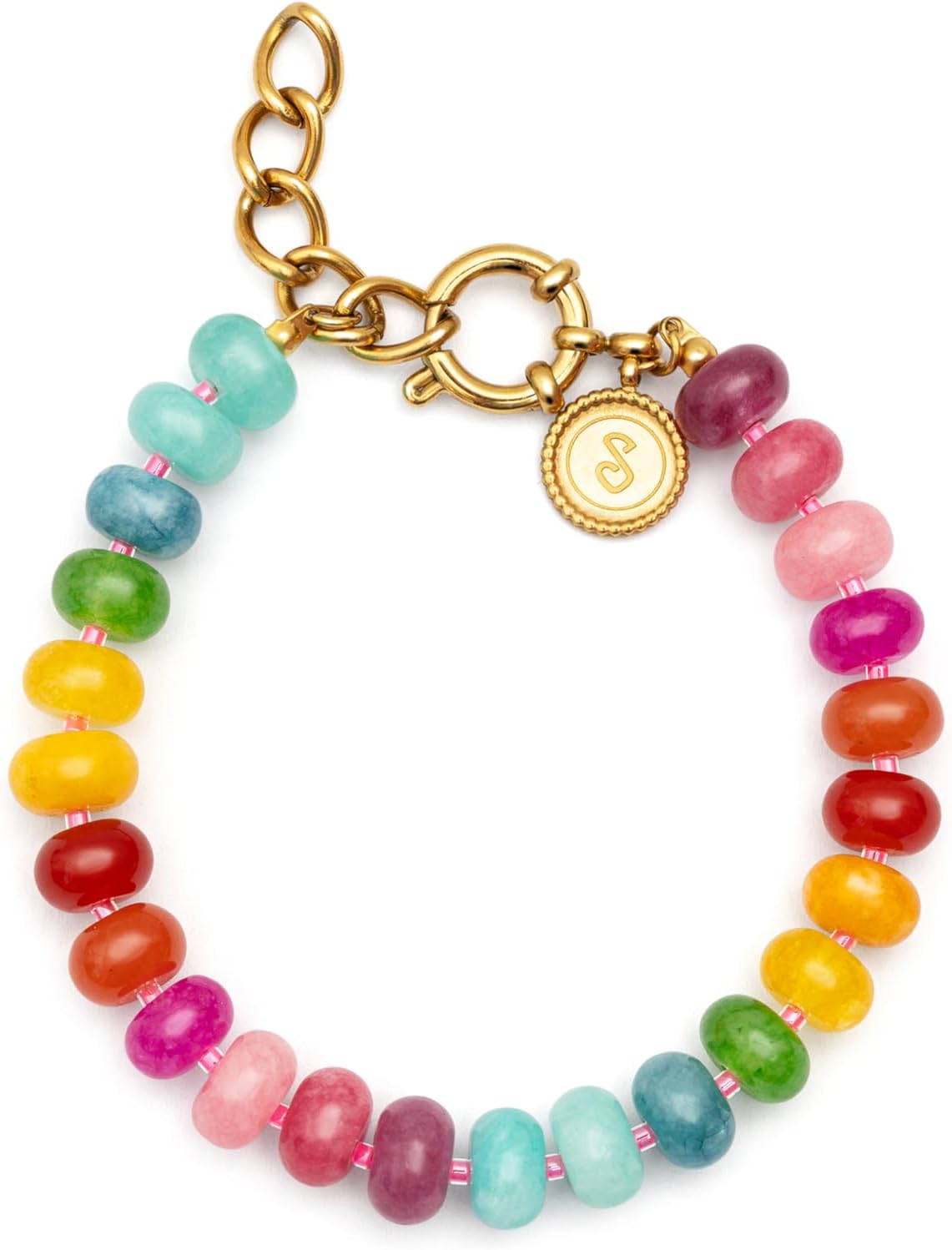 Detalle de SINGULARU Pulsera Bloom Stones 18 Kt