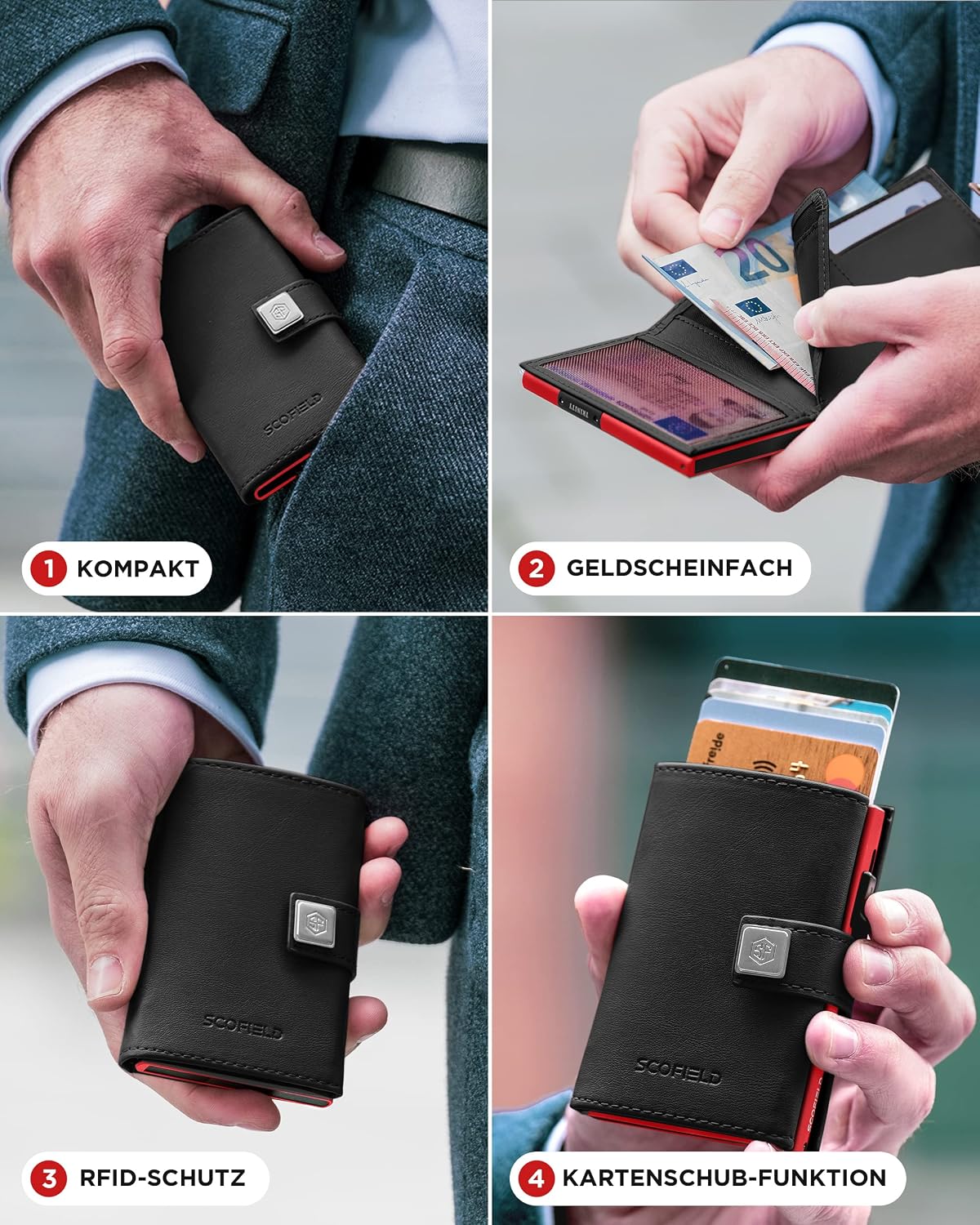 Detalle 2 de Slim Wallet für 12 Karten mit RFID Schutz