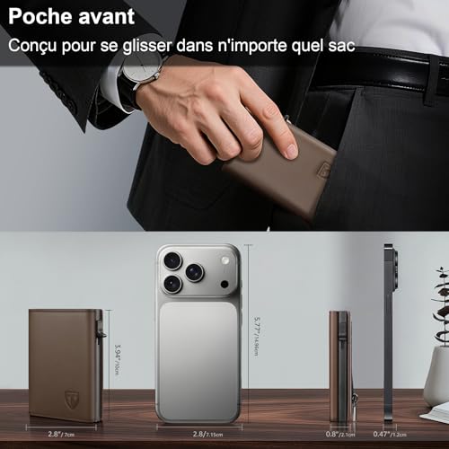Detalle 2 de TENBST portefeuille homme 10 cartes