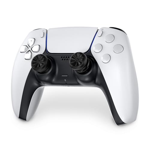 Detalle de KontrolFreek FPS Freek Galaxy Black para PS4 y PS5: grips de rendimiento con doble altura (tira alto y medio)