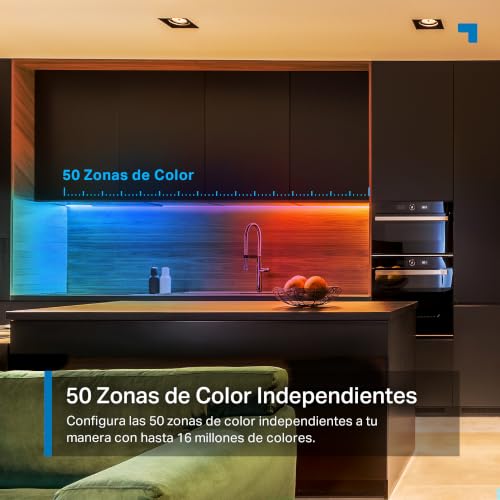 Detalle de Tapo L930-5, tira LED inteligente WiFi RGBW de 1000 lúmenes y 16 millones de colores