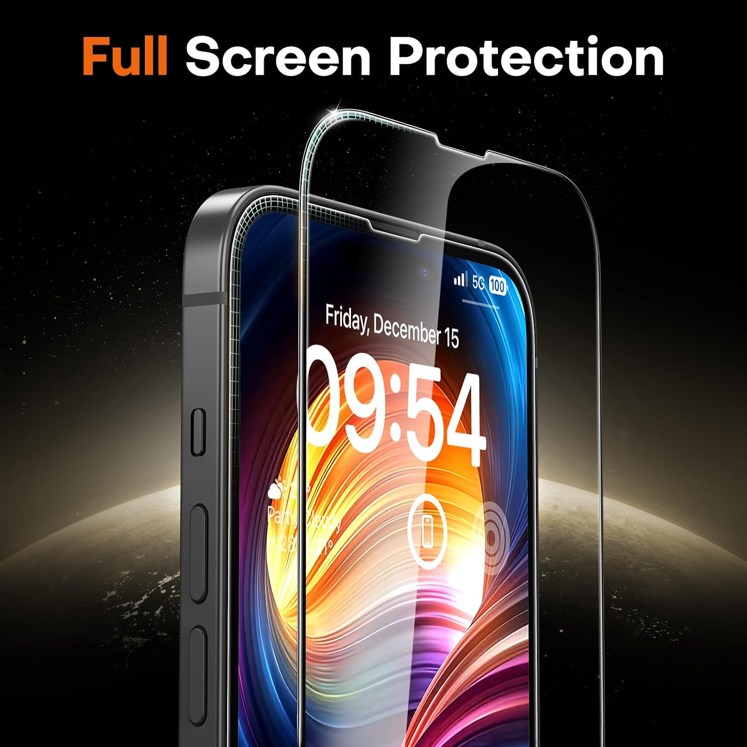 Thumbnail 4 de TOCOL Schutzfolie für iPhone 15 6,1 Zoll 9H Panzerglas