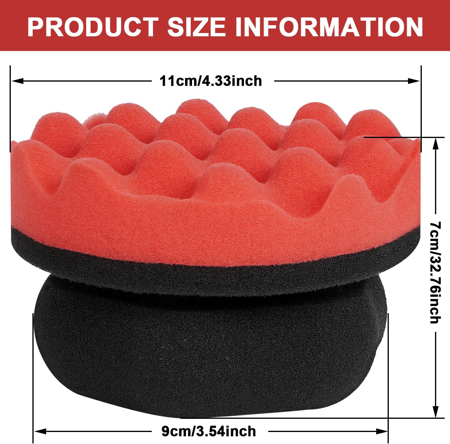 Detalle 2 de ZHAYAO Tire Shine Applicator Pad 2-pack 🧽