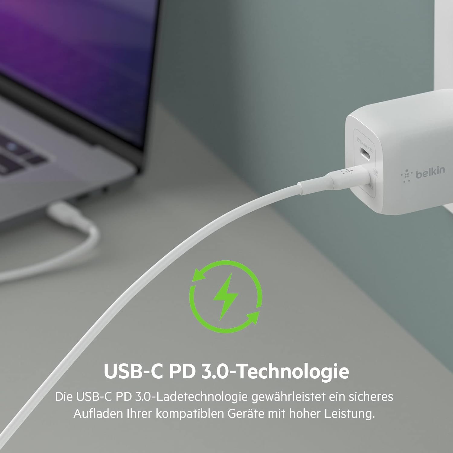Thumbnail 6 de Belkin 65-W USB-C Ladegerät 2 Ports