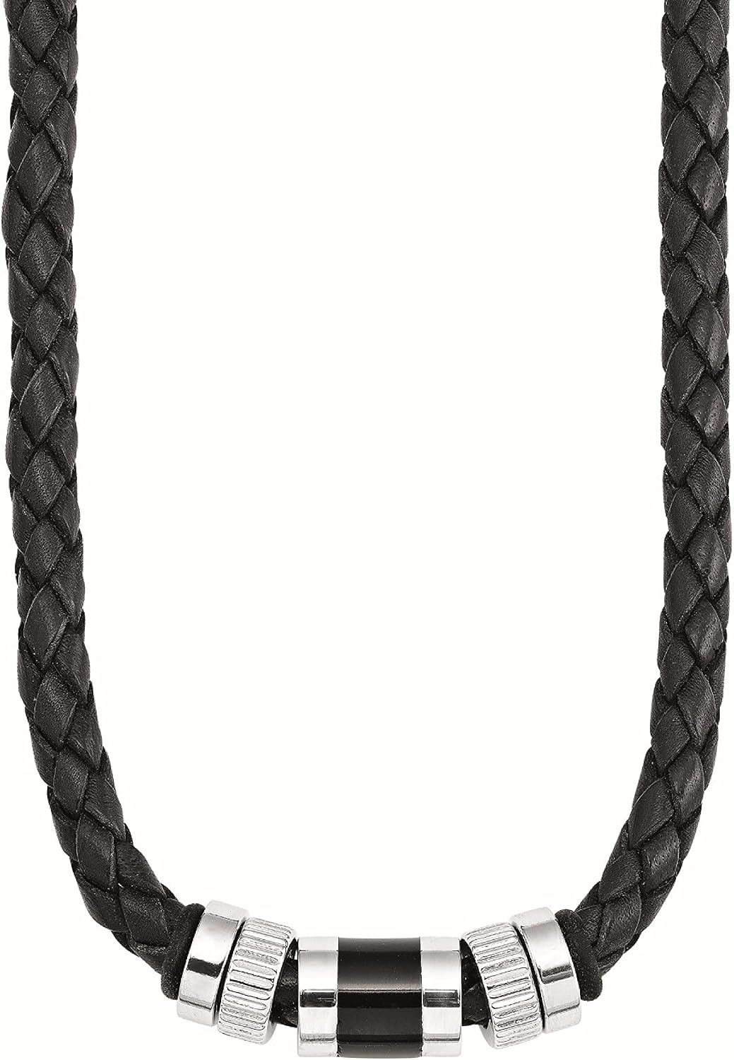 Thumbnail 1 de s.Oliver Collar cuero acero inoxidable 45 cm