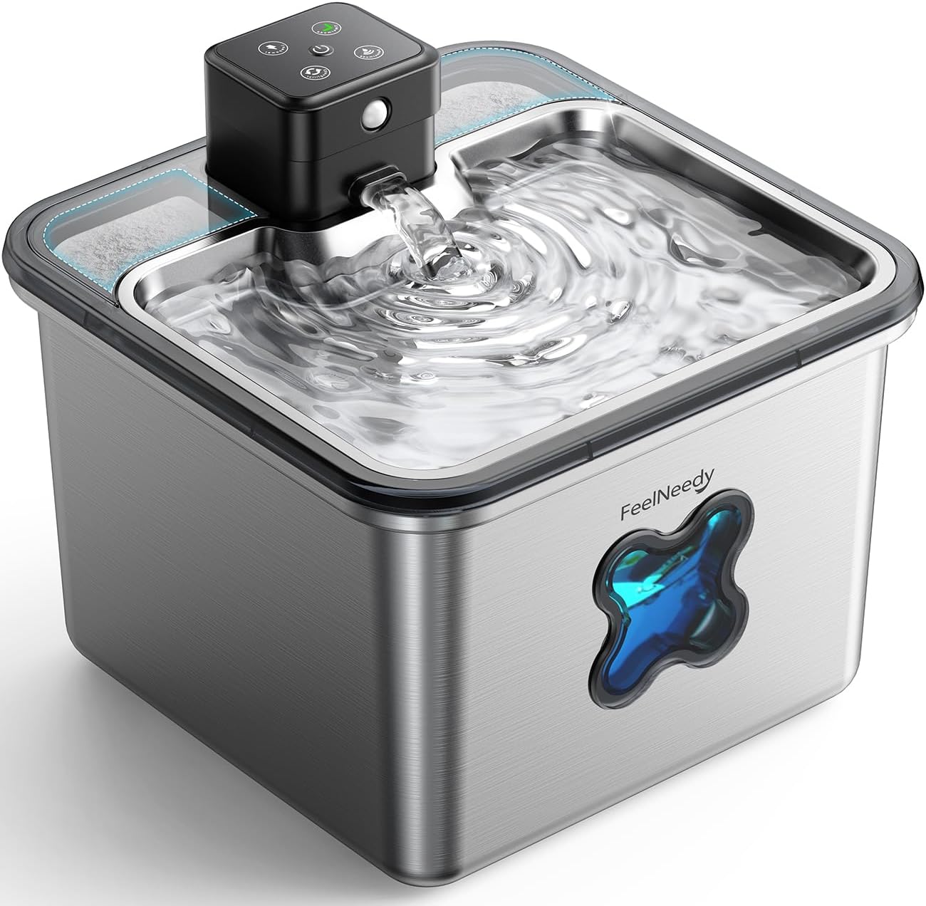 Thumbnail 6 de Ersatzfilter- & Schwamm-Set (6 Pack) für FEELNEEDY Edelstahl Katzentrinkbrunnen FN-W17