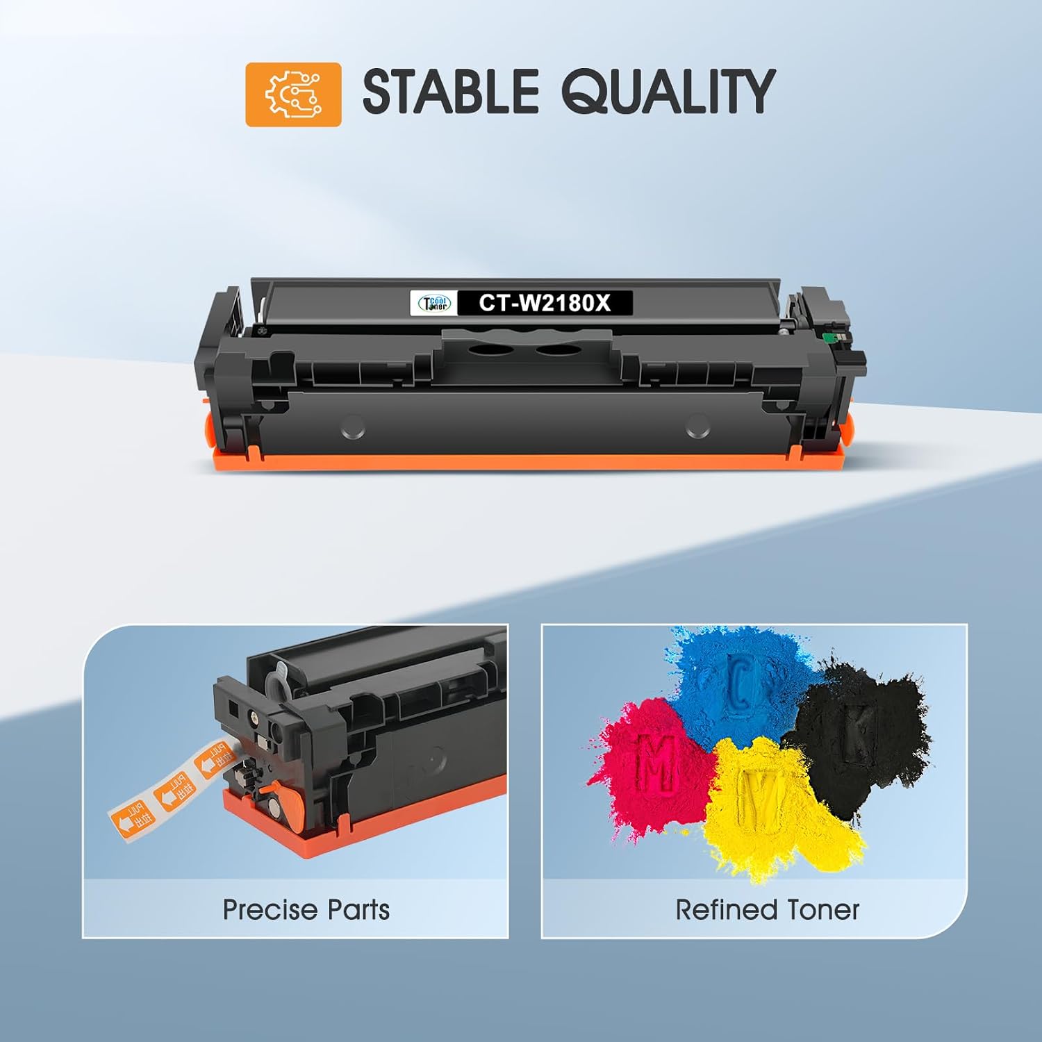 Detalle de Cool Toner 218X 4-Pack Compatible Toner Cartridges with Chip, Black and Color