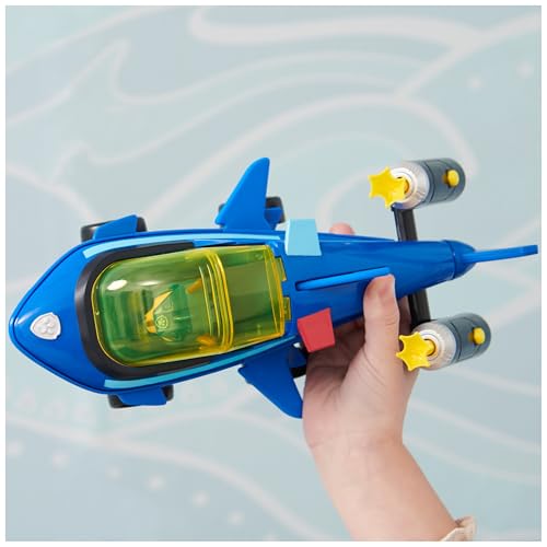Detalle de PATRULLA CANINA - Aqua Pups - Vehículo Tiburón de Chase 🦈