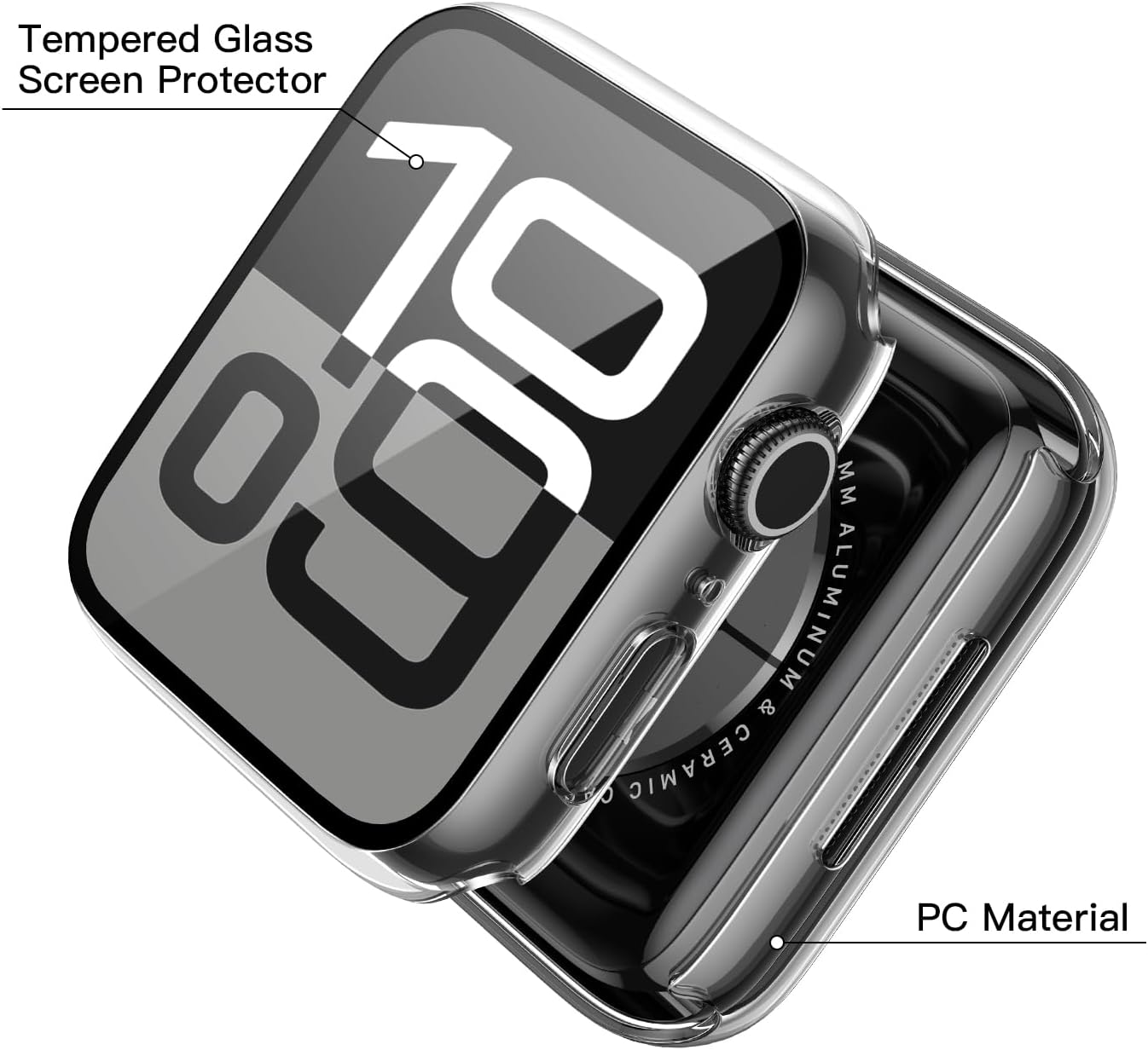 Detalle de Piuellia 2 Pack Hard Case 42mm for Apple Watch