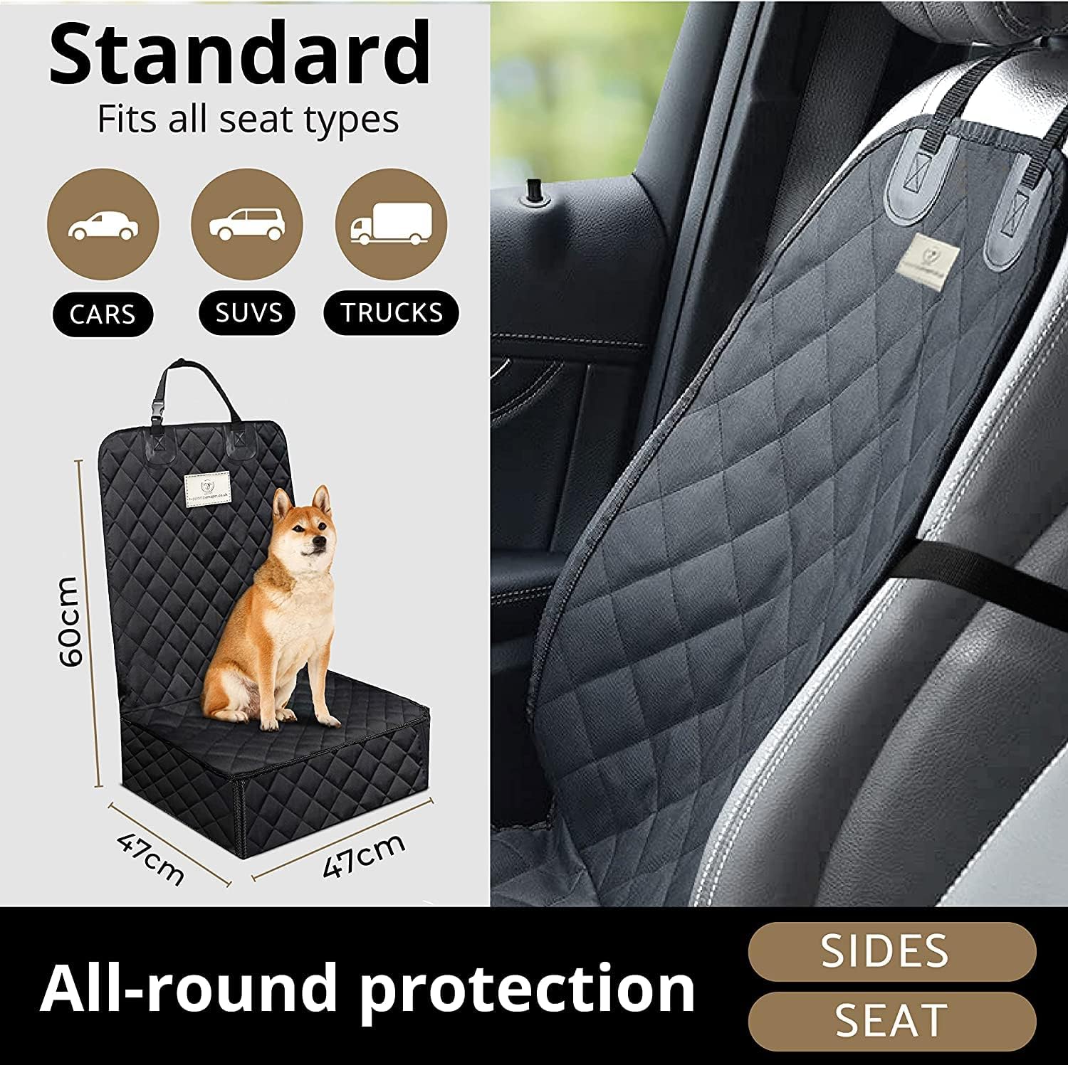 Thumbnail 6 de AMZPET Front Car Seat Cover 50cm
