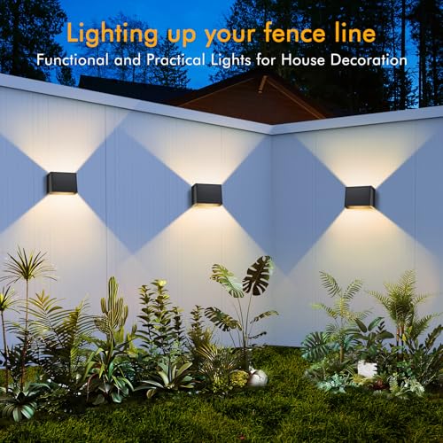 Detalle 2 de T-SUN: Lámparas Solares para Exterior (2 piezas) – Aplique Solar de Pared 3000K, IP65, Ajustable 120°