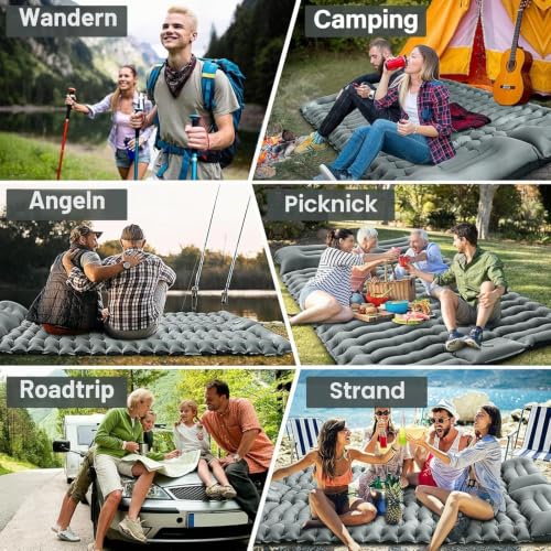 Thumbnail 6 de Yuzonc Doppelschlafmatte – ultraleichte 2-Personen-Campingmatte mit Fußpumpe