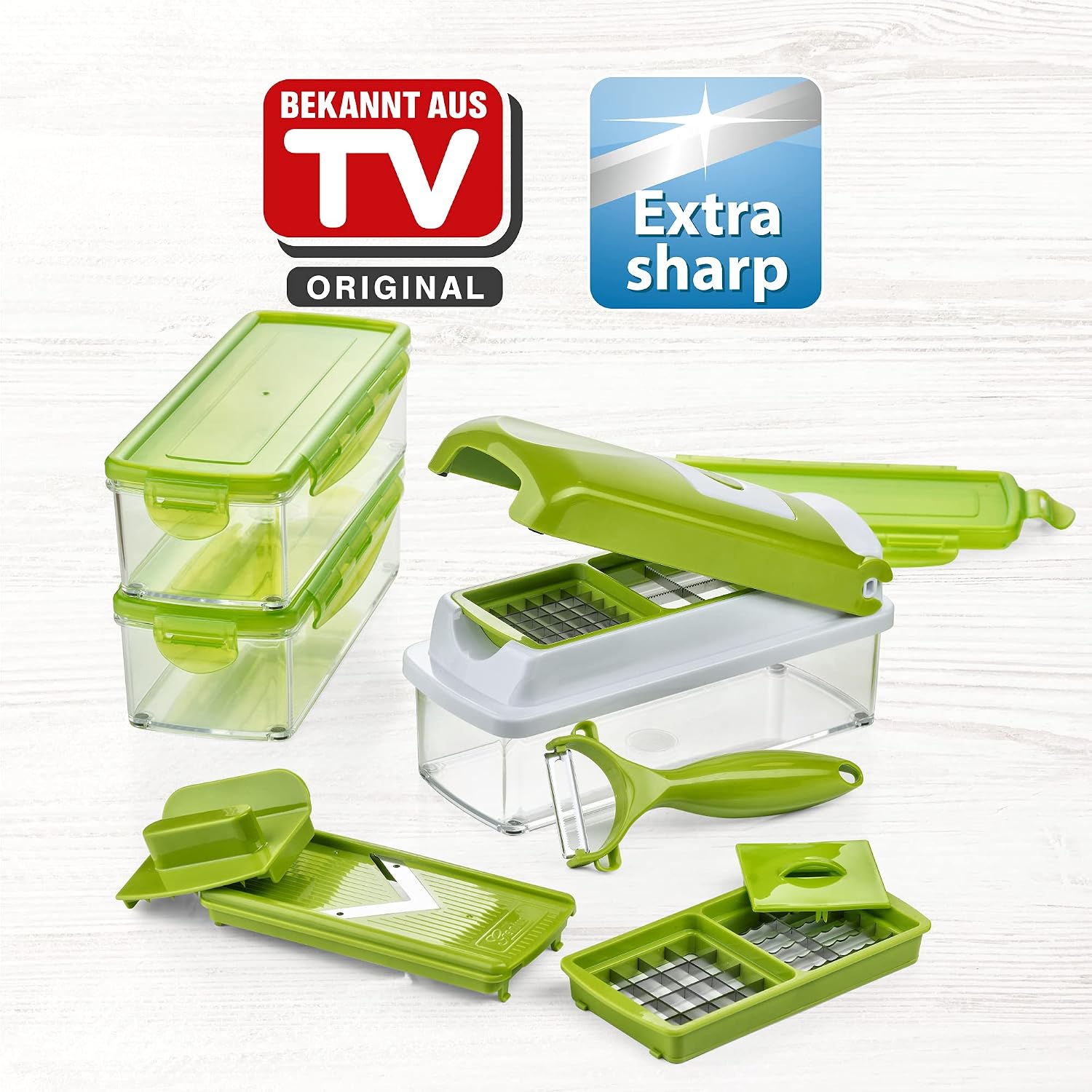 Detalle 2 de Genius Nicer Dicer Smart, krajalnica do warzyw 13 części z ostrzami ze stali nierdzewnej
