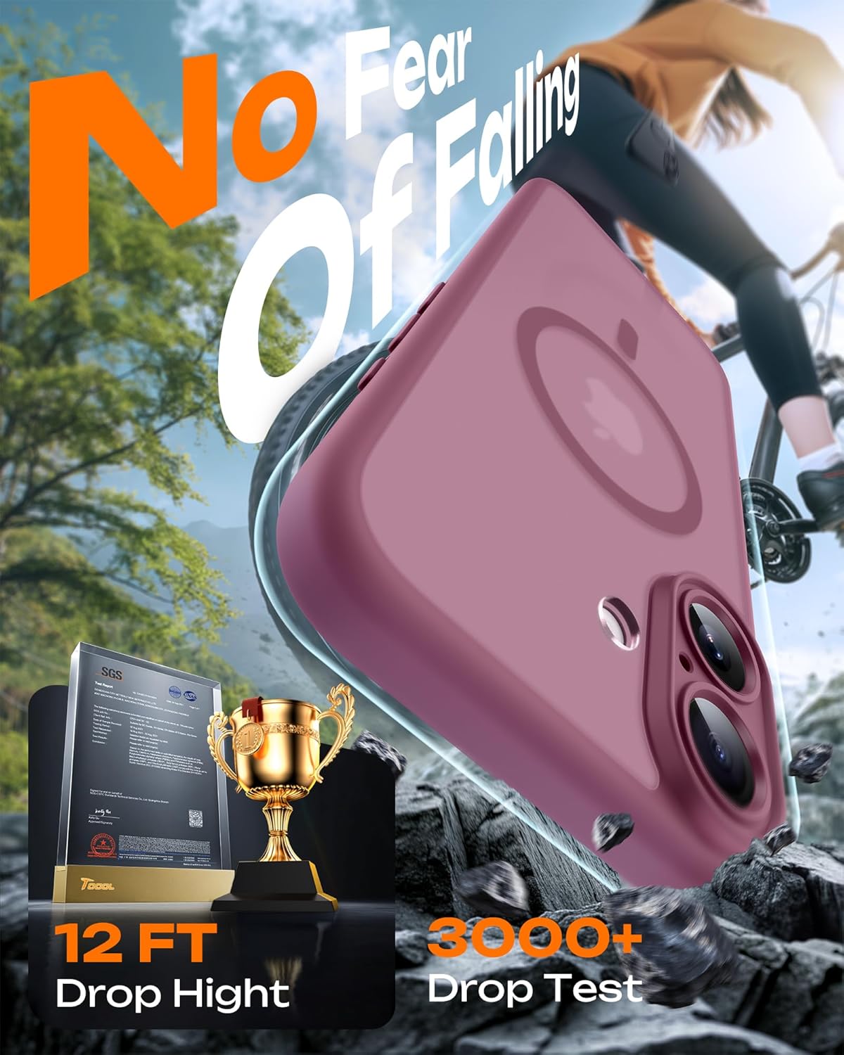 Thumbnail 4 de TOCOL iPhone 17 Case with Full Camera Protection and Built-in Magnetic Ring