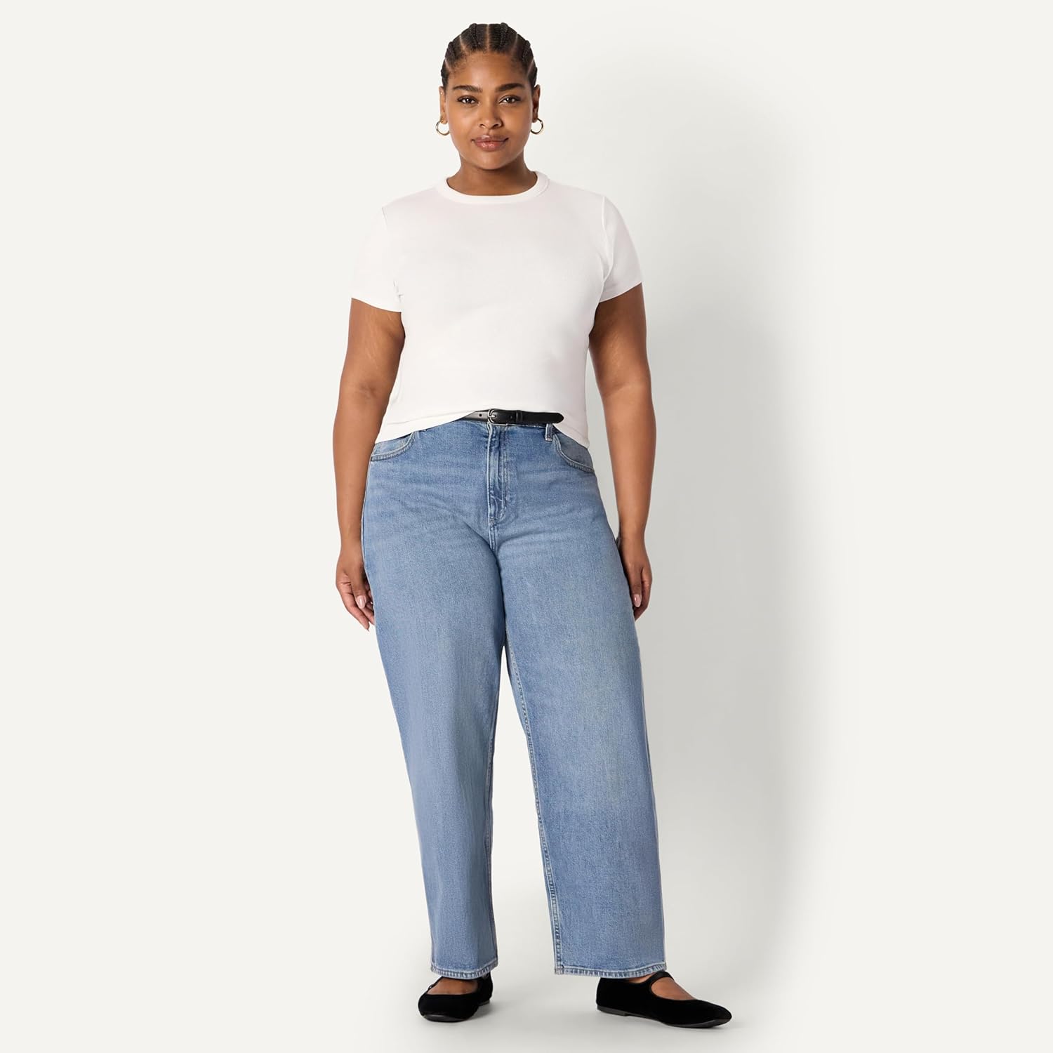 Thumbnail 6 de Amazon Essentials Damen Slim-Fit T-Shirt mit kurzen Ärmeln – geripptes Shirt mit Rundhalsausschnitt