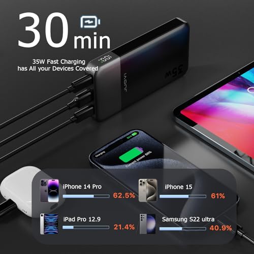 Thumbnail 3 de JUOVI Power Bank 10000mAh ⚡ Carga Rápida PD 3.0 y QC 4.0