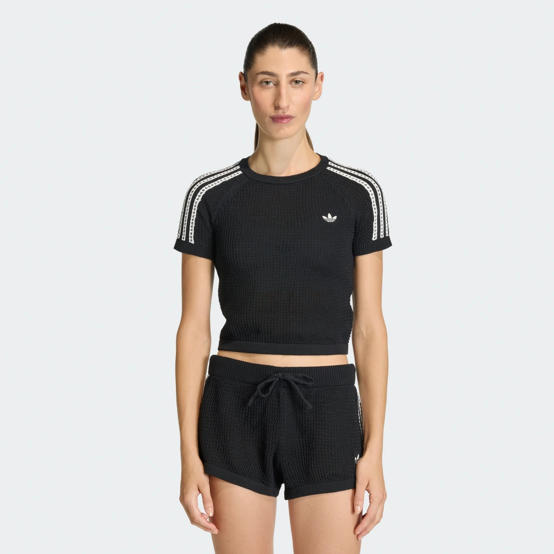 Detalle de Camiseta de Punto con Ganchillo Cali de Adidas