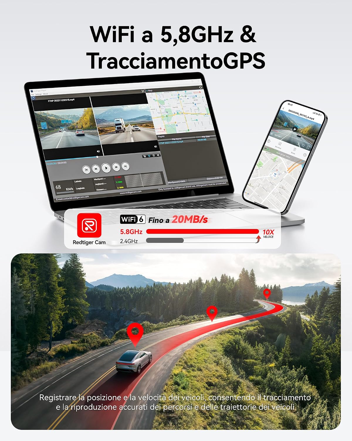Thumbnail 6 de REDTIGER F7NP Dash Cam 3,18 Pollici