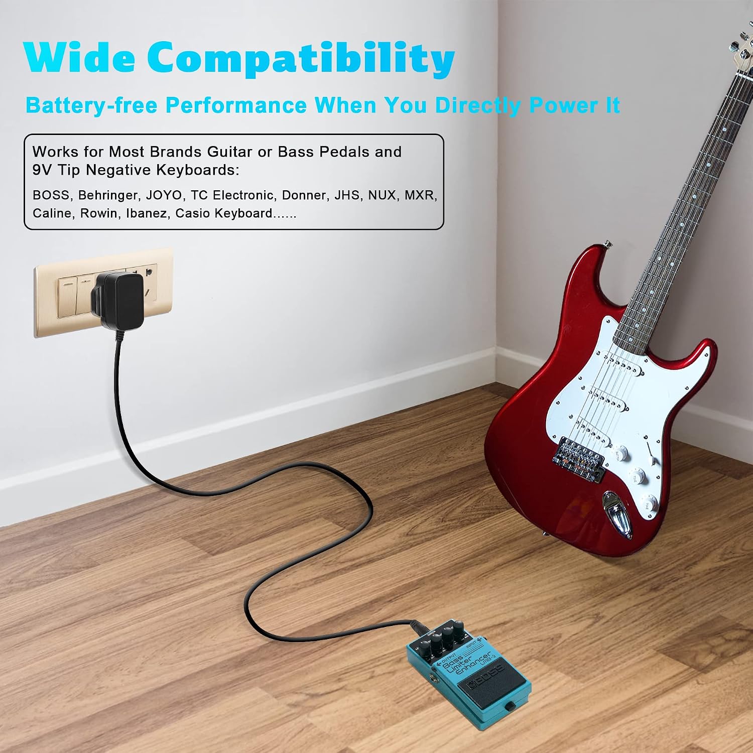 Thumbnail 4 de iLitLuk 9V DC 1A Pedal Power Supply Adapter for Guitar Effects Pedals