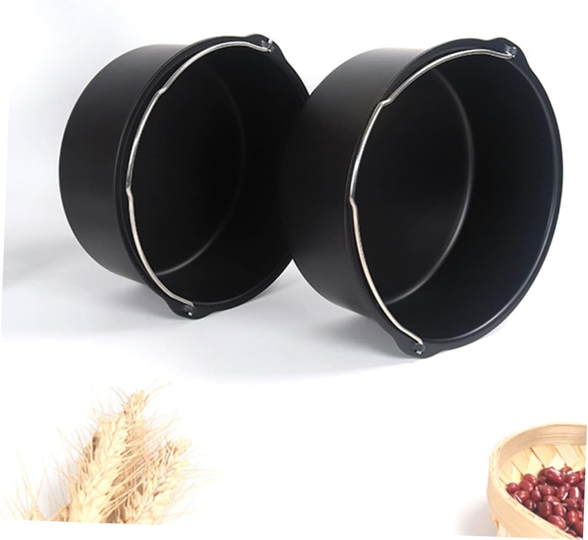 Thumbnail 3 de Milisten 1pc Carbon Steel Air Fryer Cake Basket / Baking Tin – Non-stick air fryer bakeware accessory