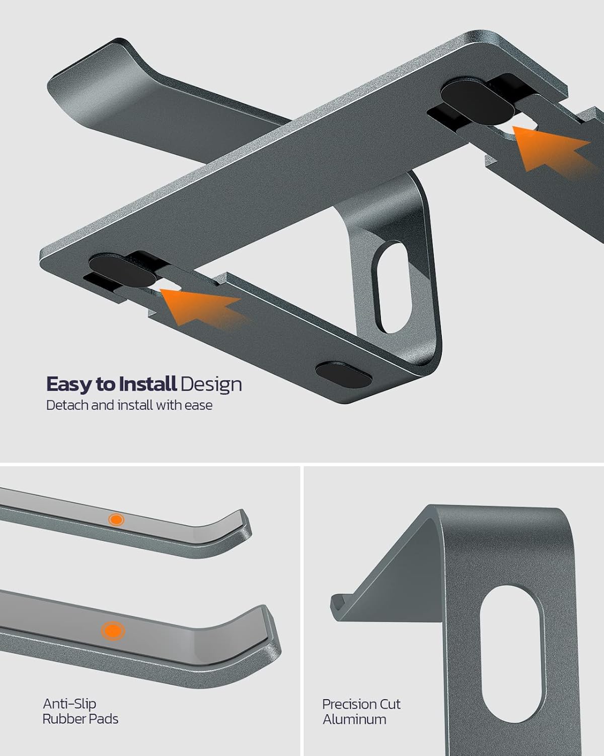 Thumbnail 4 de Nulaxy C3 aluminium detachable laptop stand 7