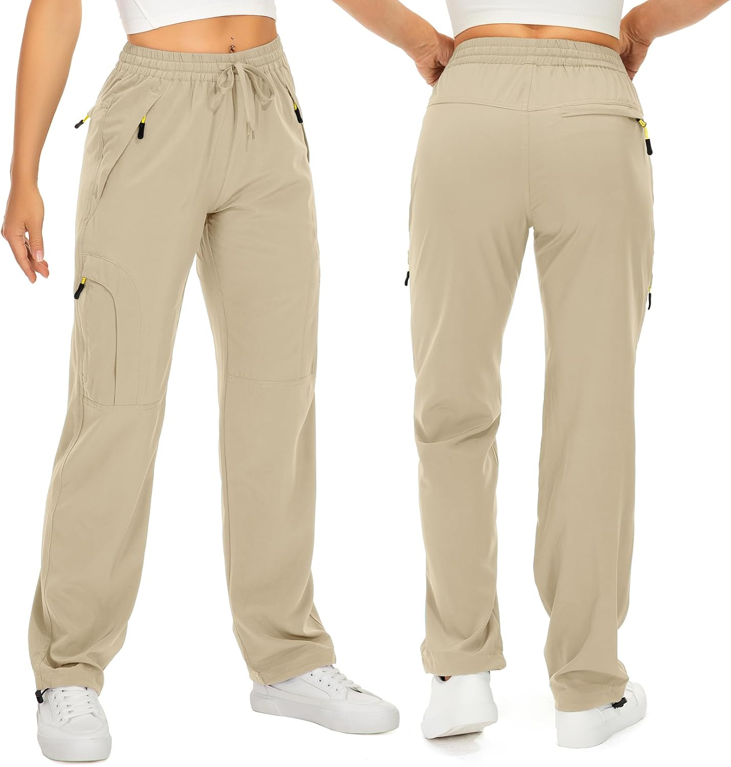 Detalle 2 de Toomett Women's Hiking Cargo Pants, UPF 50+, Quick-Dry, Zipper Pockets
