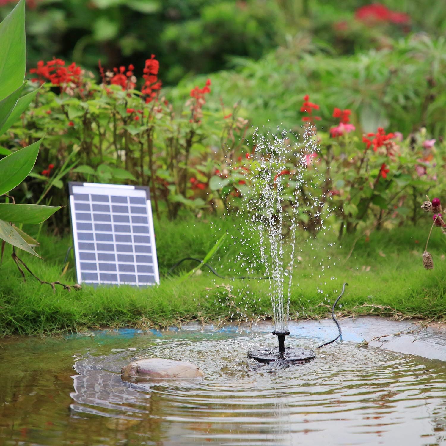 Thumbnail 6 de AISITIN Solar Springbrunnen 5,5 W für Teich